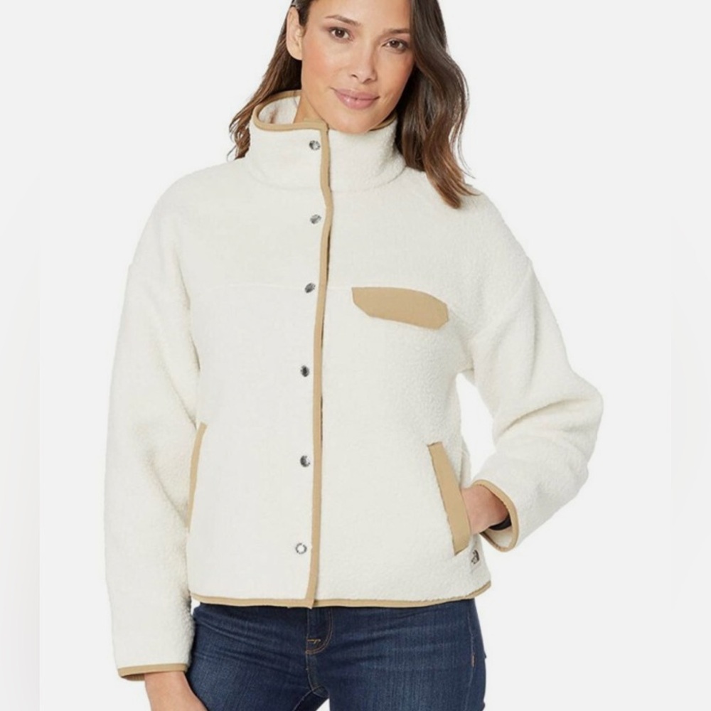 The North Face Ladies Cragmont Fleece Jacket Vintage White Size S